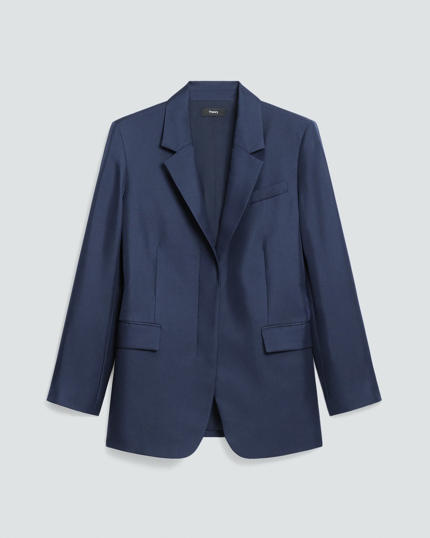 Oversized Cinch Blazer Navy
