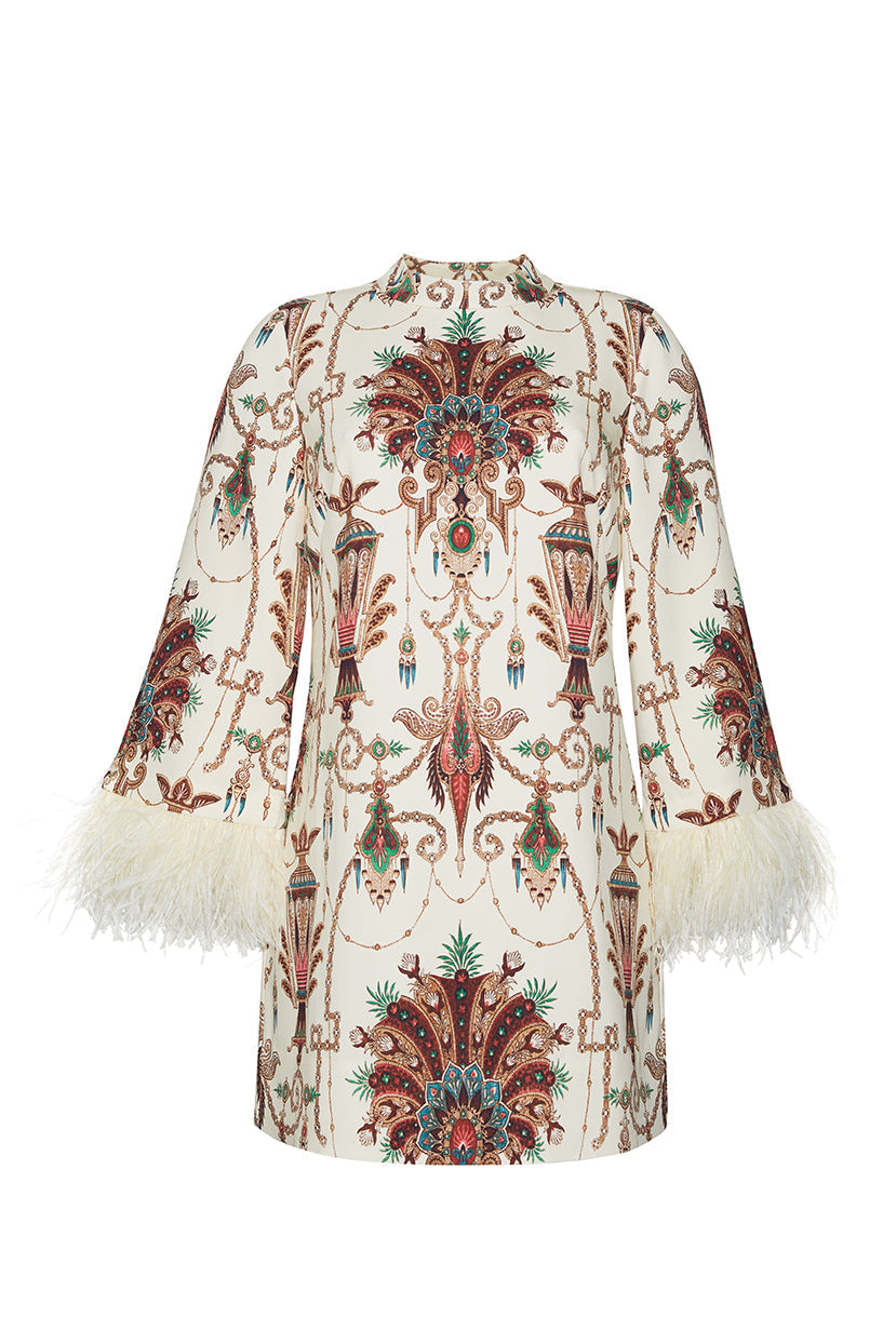 Vida Dress Bejeweled Ivory