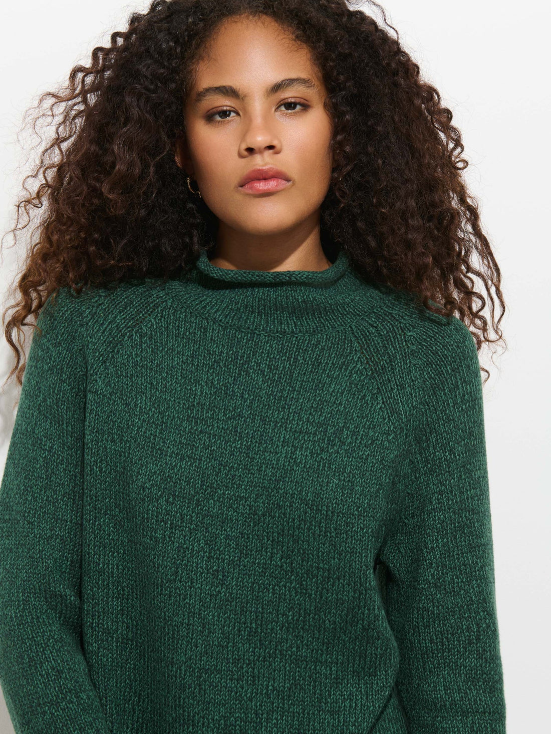 Lennox Sweater In Cotton Marled Spruce