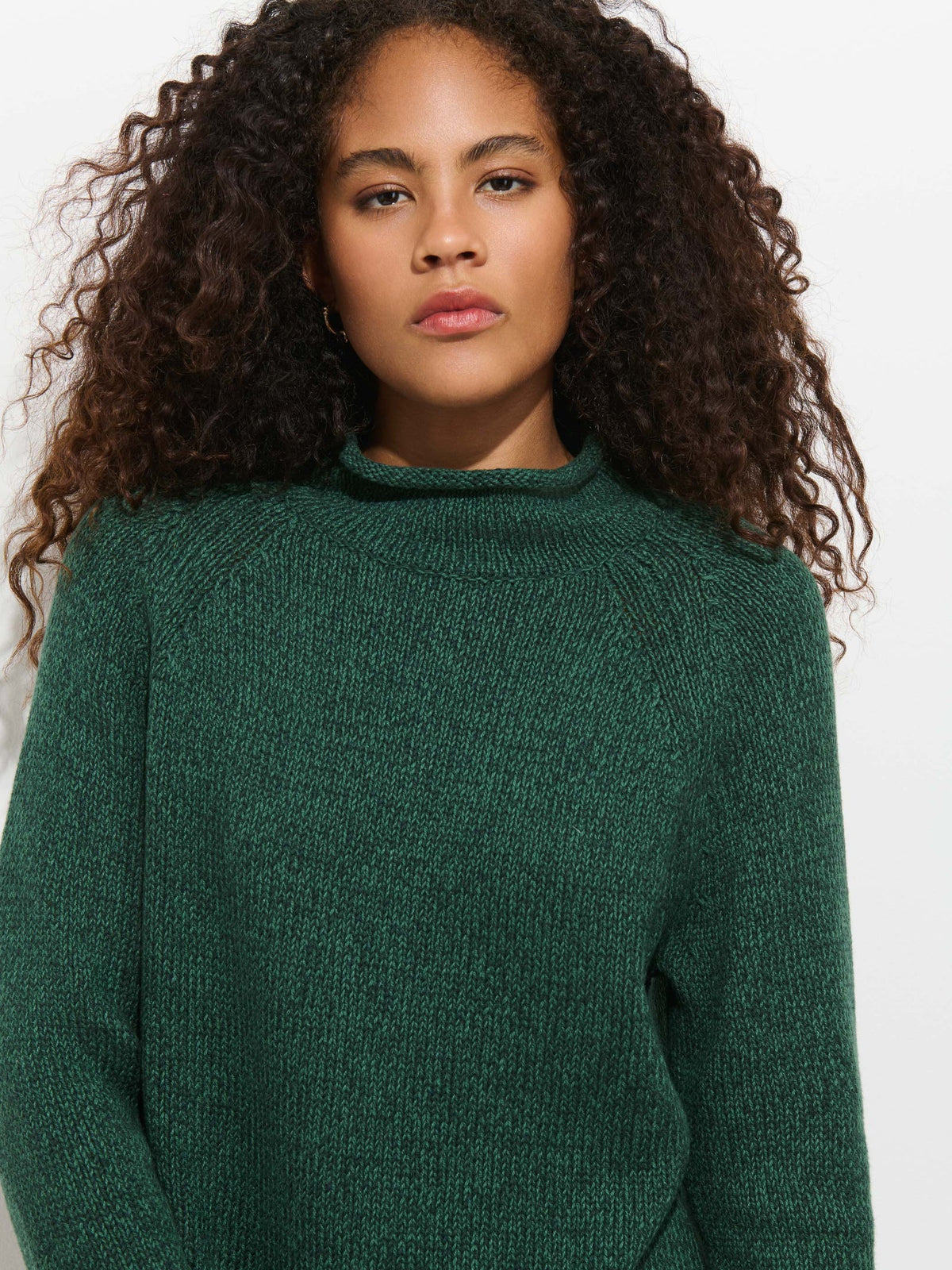 Lennox Sweater In Cotton Marled Spruce
