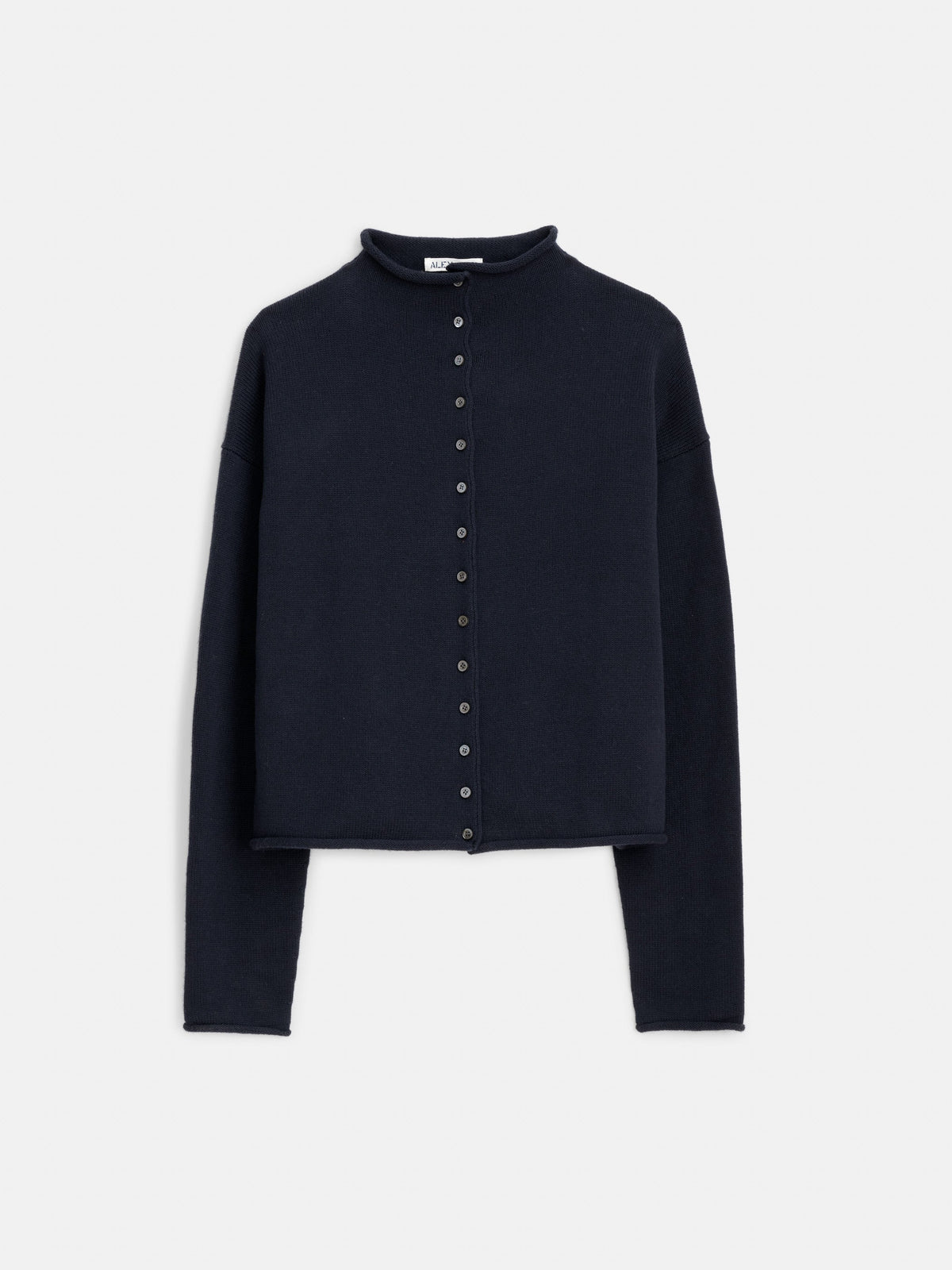 Taylor Cardigan in Cotton Cashmere Navy