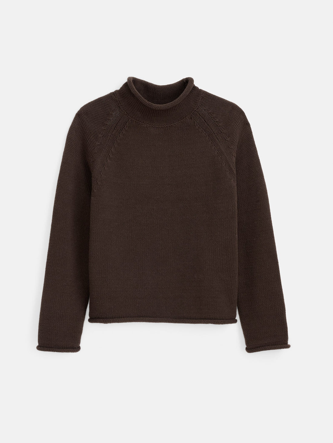 Lennox Sweater In Cotton Dark Chocolate