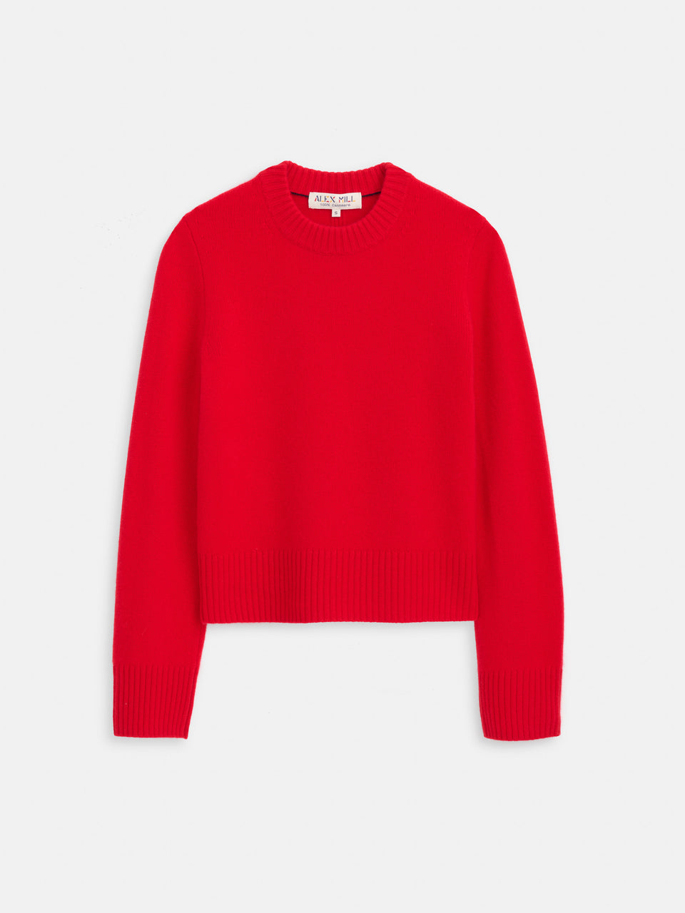 Michelle Crewneck Cashmere Sweater Ruby
