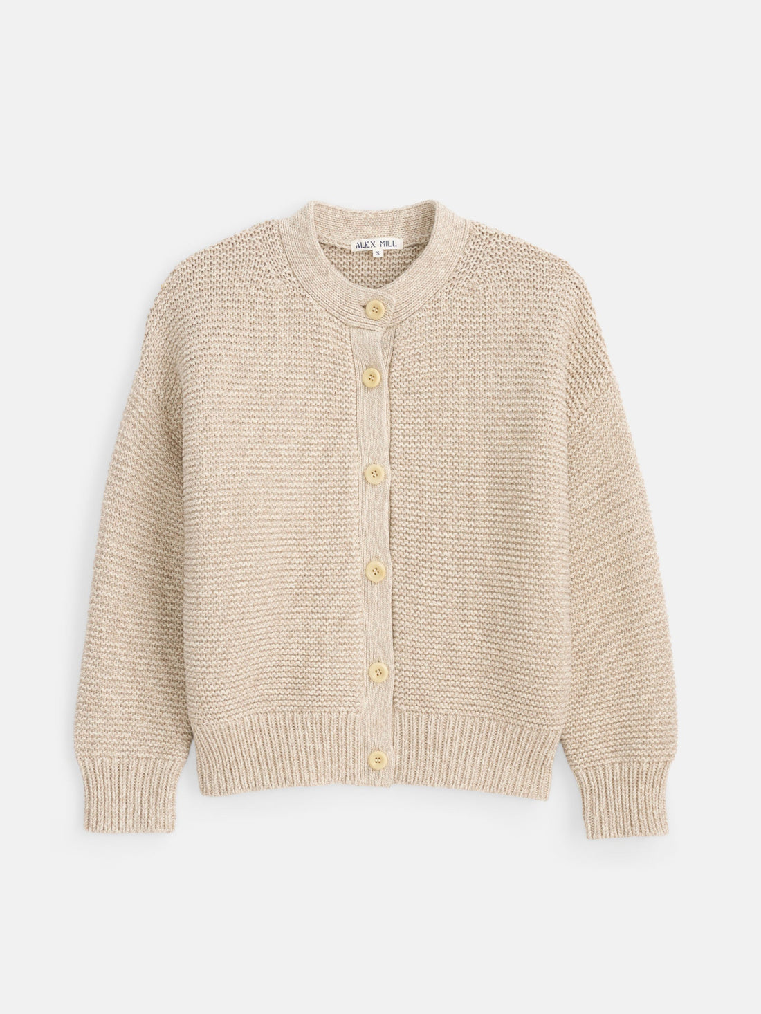 Billie Cardigan In Cotton Marled Ivory