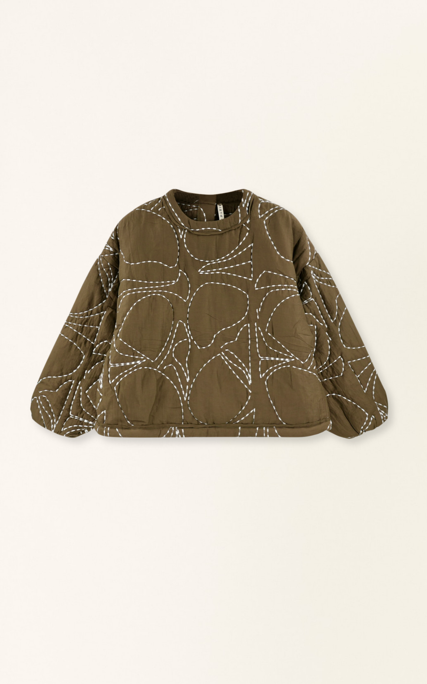 Yukon Quilted Sweatshirt in Walnut Jurassic Kantha