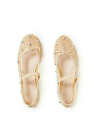 Leonie Soft Ballet Flat Caramel/Clear