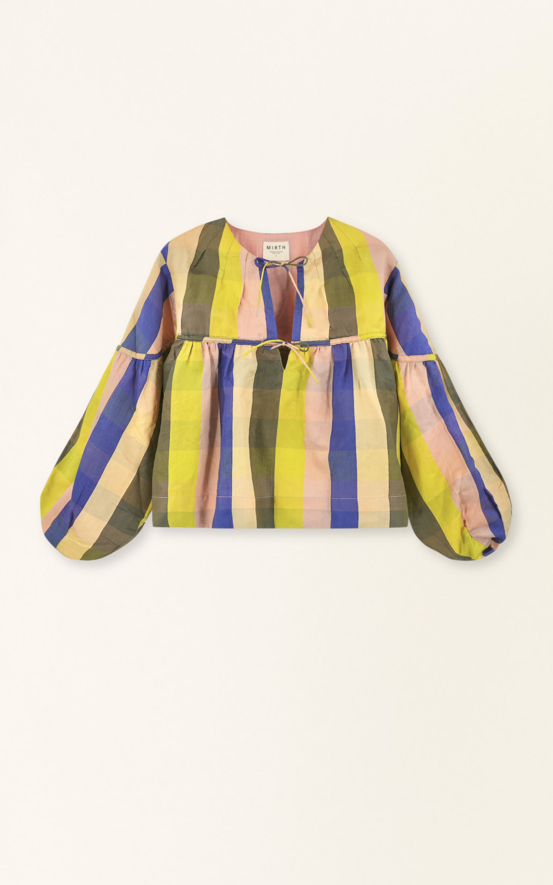 Silverton Blouse in Citron Plaid